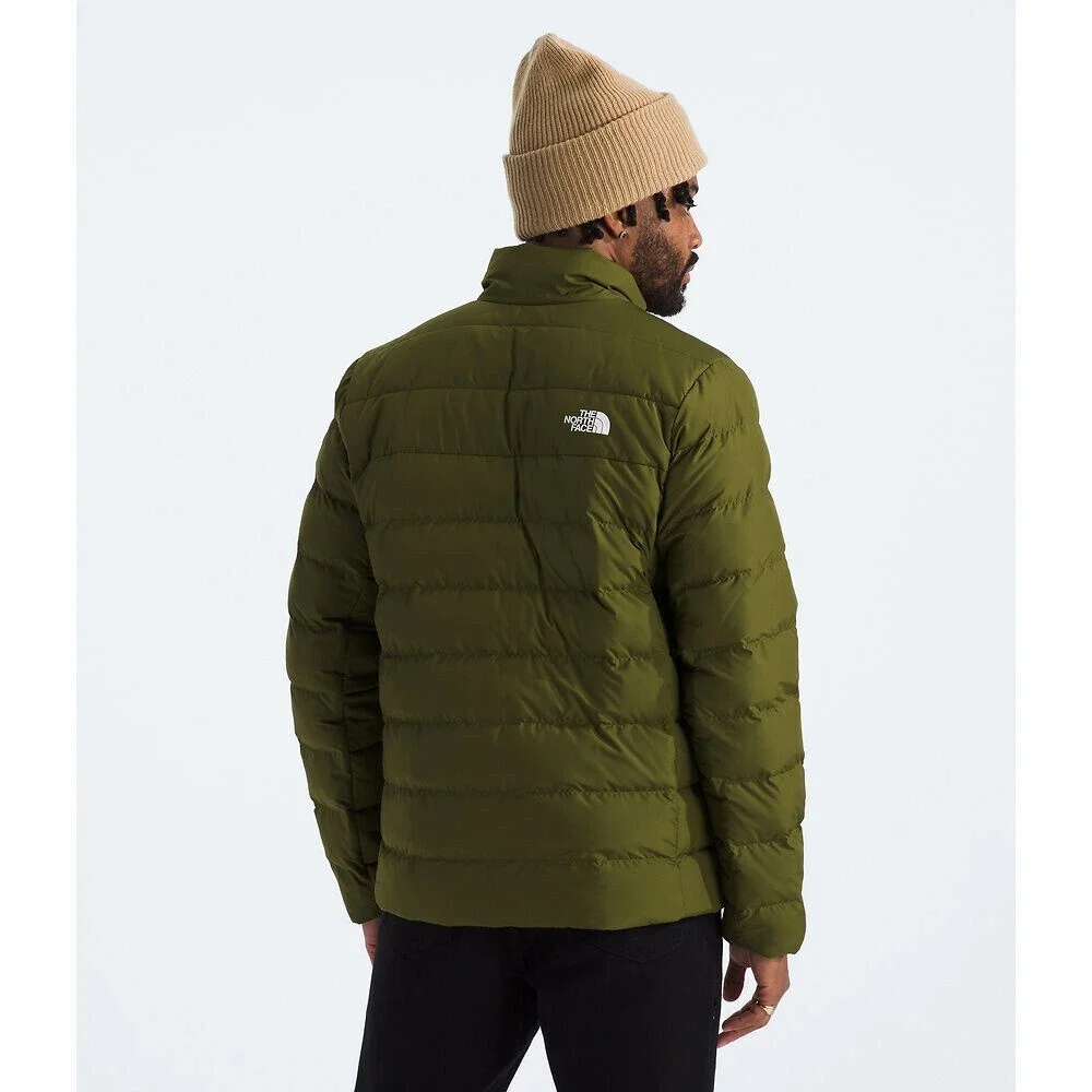 The North Face Aconcagua 3 Puffer Jacket Mens Small Olive Green Full Zip APP3046